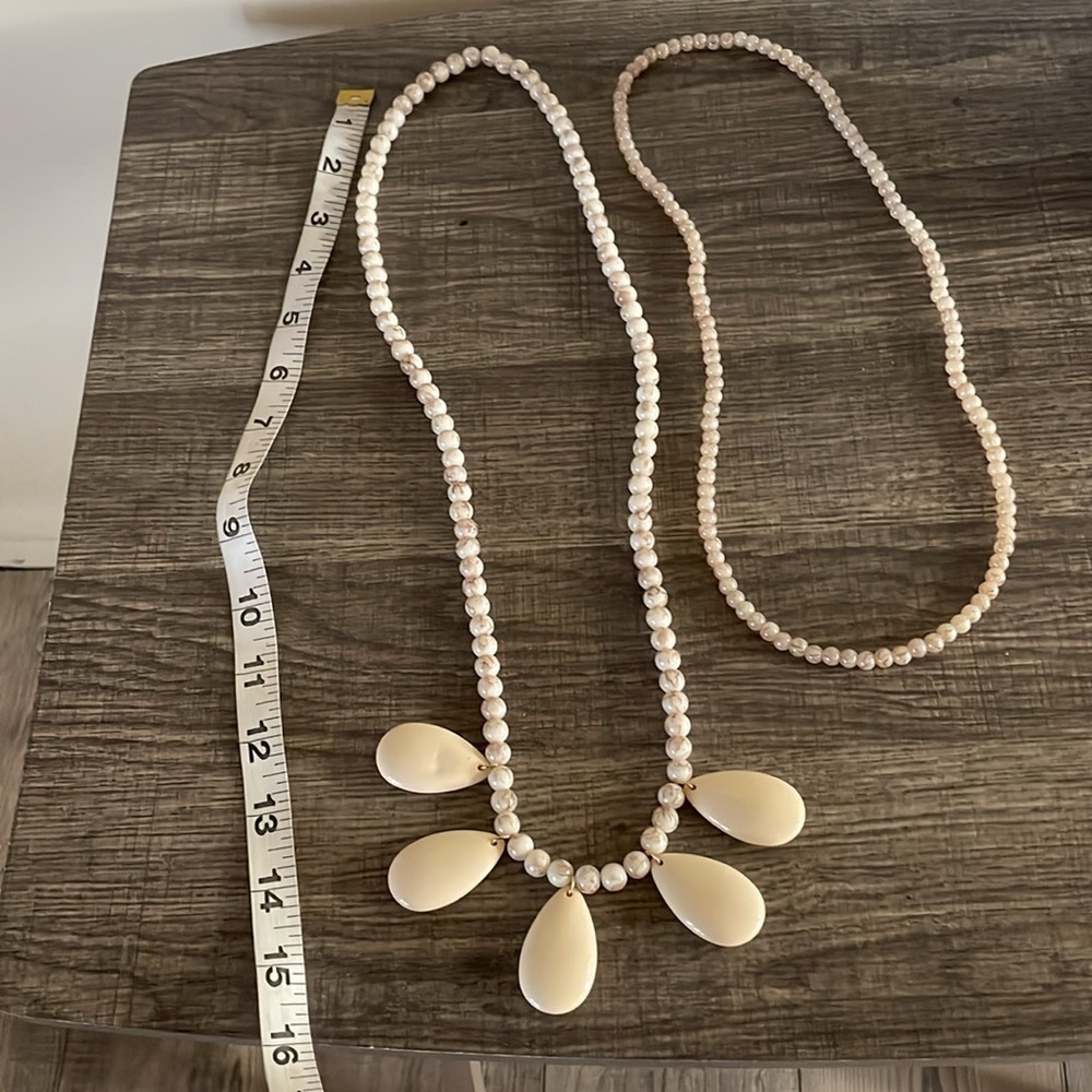 Zara Cream Beaded Necklace Set - Picture 12 of 14